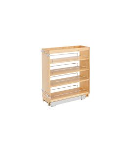 8" Base Organizer with Adjustable Shelves for 12" Full Height Base Cabinet Natural, SKU: 448-BC-8C