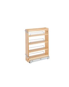 5 in Wood Vanity Pullout Cabinet Organizer w/Soft-Close, SKU: 448-BC19SC-5C
