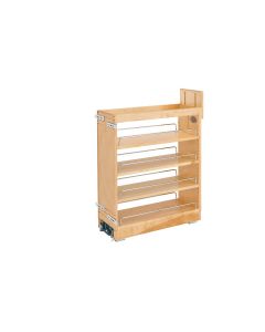 19" Depth, 8" Wide Base Pullout Organizer Natural, SKU: 448-BC19-8C