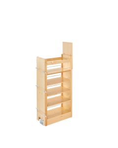 43" H x 11" Wood Pantry With slide Natural, SKU: 448-TP43-11-1