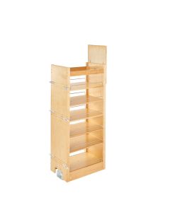 51" H x 14" Wood Pantry With slide Natural, SKU: 448-TP51-14-1