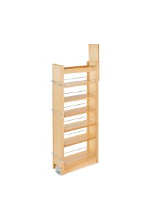 51" H x 5" Wood Pantry With slide Natural, SKU: 448-TP51-5-1