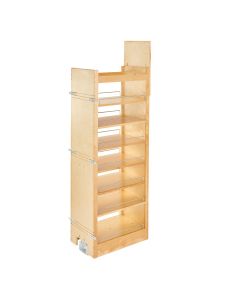 58" H x 14" Wood Pantry With slide Natural, SKU: 448-TP58-14-1