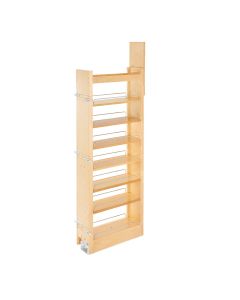 58" H x 5" Wood Pantry With slide Natural, SKU: 448-TP58-5-1