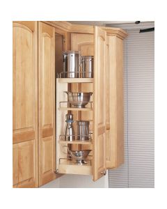 8" Wall Organizer with Adjustable Shelves for 12" Wall Cabinet Natural, SKU: 448-WC-8C-OB
