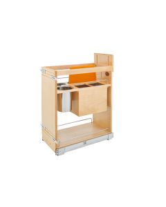 11" Base Cabinet Pullout Knife/Utensil Base Organizer Blumotion Soft-Close Natural, SKU: 448KB-BCSC-11C