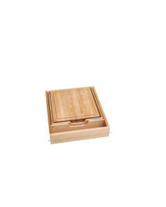 Combination Knife Holder/ Cutting Board for 21" Base Cabinet Natural 4KCB-21-1