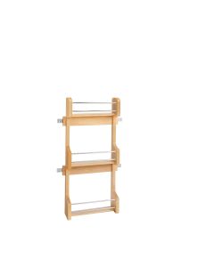 Door Mount Spice Rack for 15" Wall Cabinet Natural, SKU: 4SR-15