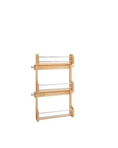 Door Mount Spice Rack for 18" Wall Cabinet Natural, SKU: 4SR-18