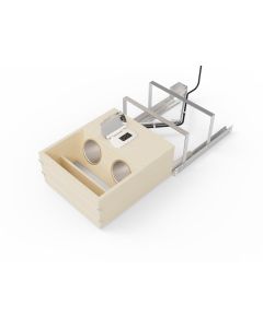 16-1/2" Electrical Outlet Soft-close Drawer for Full Access Euro Vanity Maple Finish, SKU: 4VOD-18FLSC-1