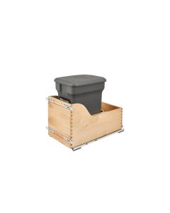 Single Waste Soft-close Maple Pullout Compo+ bin Orion Gray, SKU: 4WCSC-CKOG-1