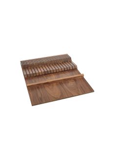 Cut-To-Size Insert Walnut Double Knife Block for Drawers 18-1/2" x 22" 1-15/16", SKU: 4WDKB-WN-1