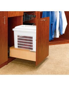 Bottom Mount Pull-Out Hamper with Rev-A-Motion Slides Natural