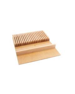 Maple Knife Block With Divider Natural, SKU: 4WKB-1