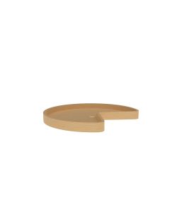 24" Kidney Shape Wood Lazy Susan -Single Natural, SKU: 4WLS401-24-52