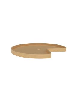 32" Kidney Shape Wood Lazy Susan -Single, Bearing and Stop Natural, SKU: 4WLS401-32-BS52
