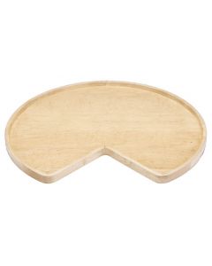 24" Kidney Shape Lazy Susan Shape Set -5 Shelves (no post) Natural