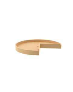 24" Pie-Cut Wood Lazy Susan -Single Natural, SKU: 4WLS901-24-52