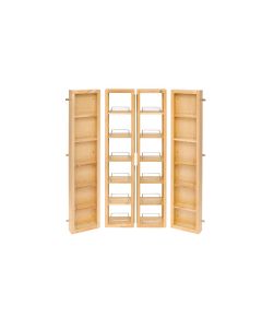 57" Swing Out Pantry Kit - Includes (2) 4WDP18-57 and (2) 4WSP18-57 Natural, SKU: 4WP18-57-KIT