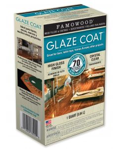 FAMOWOOD GLAZE COAT EPOXY COATING 1 Quart Kit
