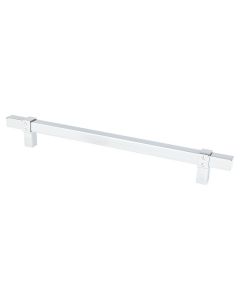 Polished Chrome 224mm Pull - Rivet Rebel by Berenson - 5088-4026-P