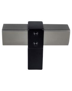 Slate Bar and Matte Black Post 2" Knob - Rivet Rebel by Berenson - 5126-4SLT55-P