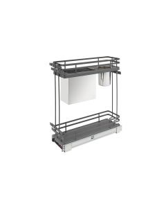 Orion Gray Base Organizer with Knife-Block/Bins/Shelf for 9” Full Access Cabinet, SKU: 5322KB-BCSC-6-FOG