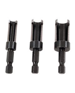 3 piece plug cutter 1/4″, 3/8″, and 1/2″ from Milescraft -5340