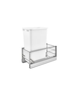 Pull-Out Waste Container with 50 Quart White Container, SKU: 5349-1550DM-1