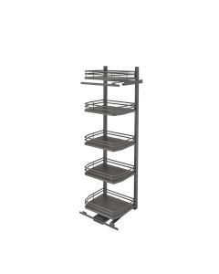 Orion Gray Swing-Out Rev-A-Shelf Pantry for 24” Pantry, SKU: 5374-24FL-FOG