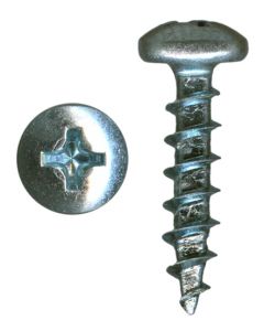 # 6-13 X 5/8" Phillips Pan Head Coarse Thread Zinc Plated Screws Sold In Box 1000