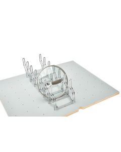 Lid Organizer for Drawer Peg Boards Chrome, SKU: 5DLD-1-CR