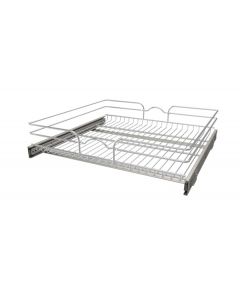 Rev-A-Shelf Wire Basket Pull-Out 24" W x 22" D Base Cabinet Chrome  MFG: 5WB1-2422CR-1