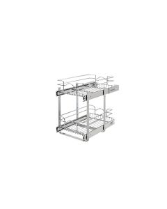Double Chrome Wire Basket 9" W x 18" D, SKU: 5WB2-0918CR-1