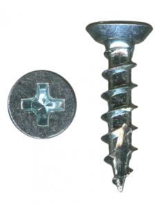 # 6-13 X 5/8" Phillips Flat Undercut Head Coarse Thread Type 17 Zinc Plated Screws Sold In Box 25000