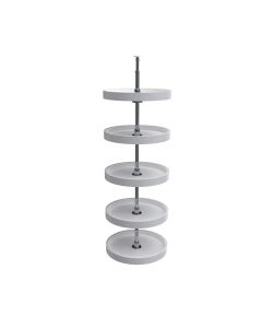 16" Full Circle Lazy Susan 5-Shelf Set White