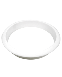 6144-010 6" X 1" White Grommet Trash