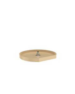22" Single Shelf D Shape Lazy Susan with Bottom Mount Hardware Almond