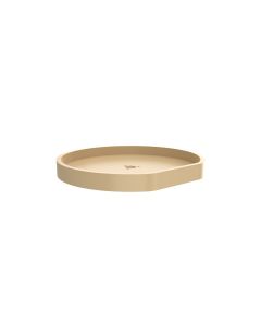 20" D-Shape Lazy Susan, 1 Shelf (for use with BM1 Hardware) Almond