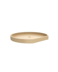 22" D-Shape Lazy Susan, 1 Shelf (for use with BM1 Hardware) Almond