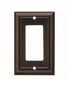 Venetian Bronze 6-3/32in. [155.00MM] 1 Rocker Wall Plate by Brainerd sold in Each - 64238 - Discontinued