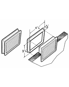 6437-021  X 5/8" Gray Grommet Ventilation