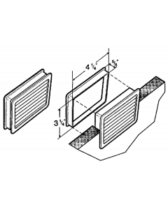 6437-029  X 5/8" Aluminium Grommet Ventilation