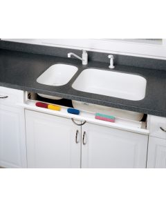 36in. Slim Series Tray White W/O Hinges 6541-36-11-4-BB - Discontinued