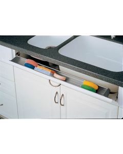 36" Sink Front Tray -end caps, hinges, glue Almond