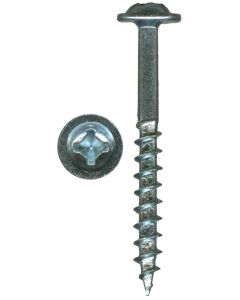 # 8-11 X 1 1/4" Square/Phillips Round Washer Head Coarse Thread Zinc Plated Screws Sold In Box 1000