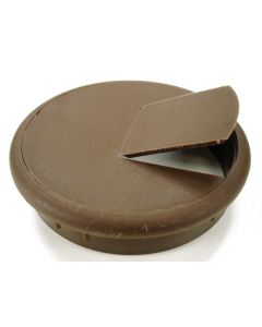 6650-058 3" X 5/8" Brown Grommet Wire Tabbed Opening