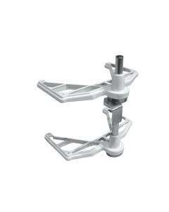 2-Shelf Half Moon Hardware Kit White