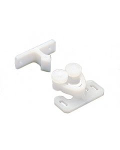 Plastic Rotary Catch - White