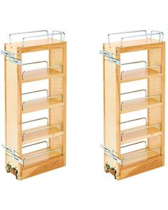 5" Wall Organizer with Adjustable Shelves for 9" Wall Cabinet Natural, SKU: 448-WC-5C
